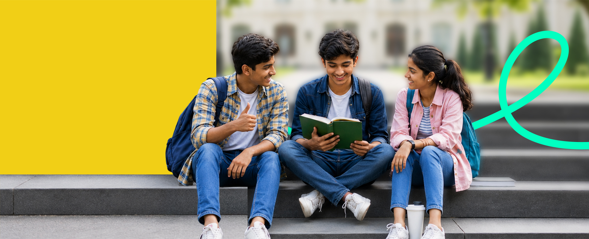 Students studying together